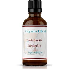 فراجرانسز اند مور ® زيت عطري برائحة الفانيليا واليقطين والمارشميلو | لصنع الصابون | صناعة الشموع | للاستخدام مع موزعات الروائح | اضافة الى منتجات الاستحمام والجسم | روائح المنزل والمكتب | زجاجة in Kuwait