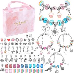 سحر سوار عدة ، Flasoo 66 قطعة سحر الخرز سوار صنع المجوهرات الحرف اليدوية in Kuwait