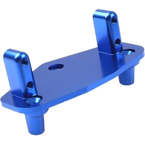 Vgoohobby Aluminum Alloy Steering Servo Mount Plate Base Bracket Compatible with 1/8 Losi LMT 4WD Solid Axle RC Monster Car (Blue)