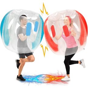 كرات ممتصة للصدمات للأطفال، كرة هامستر هيومان هامستر، كرة بودي زورب للأطفال للعب في الهواء الطلق من 3 إلى 12 عامًا (قطعتان 91.44 سم) in Kuwait