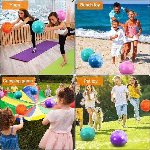 25 Pack Bouncing Balls with Pump for Kids 13 Inch Outdoor Indoor Play Balls Inflatable Sensory Balls for Beach Playground School Marbleized Bouncing Balls for Adults Kids Pets in Saudi Arabia