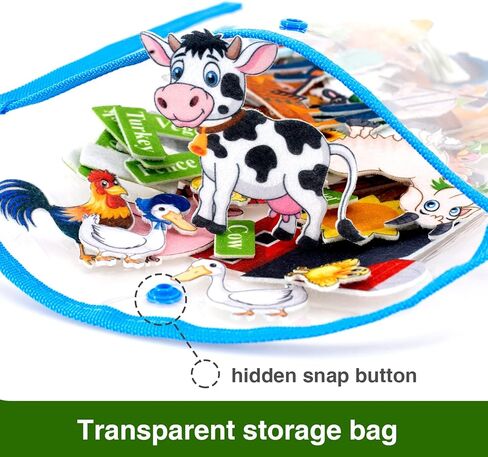 قصص لوحة اللباد للحيوانات من Craftstory للأطفال الصغار، شخصيات حيوانات اللباد ألعاب الفنون والحرف اليدوية هدايا حسية لمستلزمات الرعاية النهارية المدرسية لرواية القصص في الفصل الدراسي (الغابة) in Kuwait