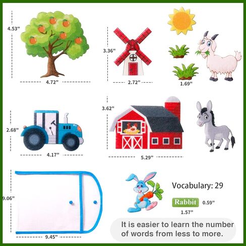 قصص لوحة اللباد للحيوانات من Craftstory للأطفال الصغار، شخصيات حيوانات اللباد ألعاب الفنون والحرف اليدوية هدايا حسية لمستلزمات الرعاية النهارية المدرسية لرواية القصص في الفصل الدراسي (الغابة) in Kuwait