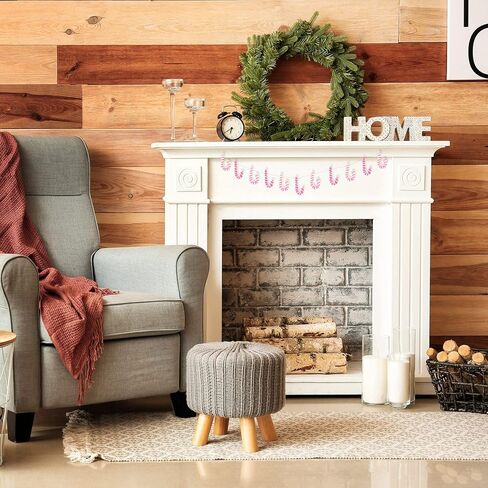 Glaciart One Felt Peppermint Decoration - DIY Garland, Arts Crafts Supplies, Cute Home Decor for Christmas - Baby Mobile Ornaments - Hand-Felted Natural Wool Material - Set of 10 in Kuwait