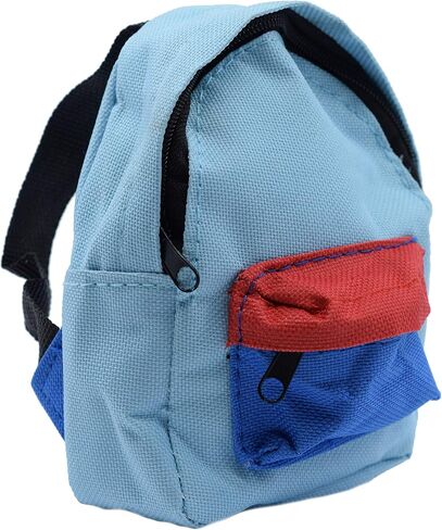 Teak Tuning Fingerboard Backpack Case, Blue - 5" x 3.75" - Miniature Canvas Bag for Tuning Travel & Storage in Saudi Arabia
