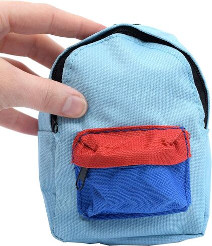 Teak Tuning Fingerboard Backpack Case, Blue - 5" x 3.75" - Miniature Canvas Bag for Tuning Travel & Storage in Saudi Arabia