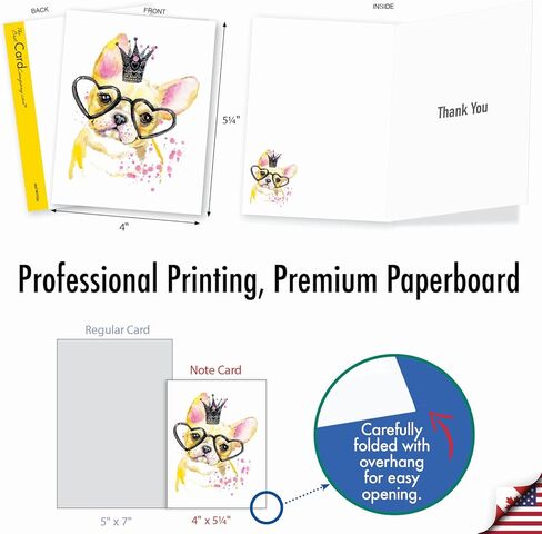 The Best Card Company 10 بطاقات تهنئة مع مظاريف مقاس 4 × 5.12 بوصة - بطاقات ملاحظات "حامل المزرعة" - قل شكرًا لحفلات الزفاف، وحفلات استقبال المولود الجديد، وعيد الشكر - مجموعة قرطاسية ممتنة M6595TYG in Kuwait