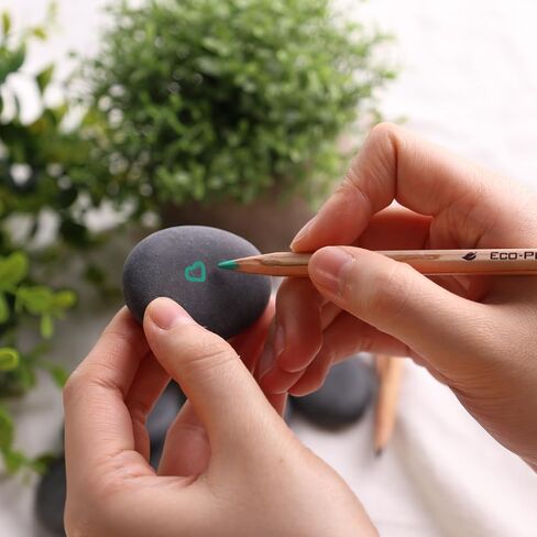 BigOtters 10PCS Painting Rocks, Dark Rocks for Painting Kindness Rocks Hand Picked Painting Stones for Art Crafts Home Decor in Saudi Arabia