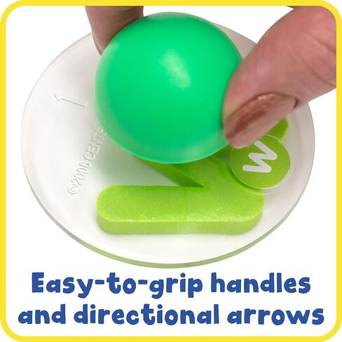 READY 2 LEARN Giant Stampers - Alphabet - Lowercase - Easy to Hold Foam Stamps for Kids - Arts and Crafts Stamps for Displays, Posters, Signs and DIY Projects, 4 in Dia, Multi, Set of 28 in Saudi Arabia