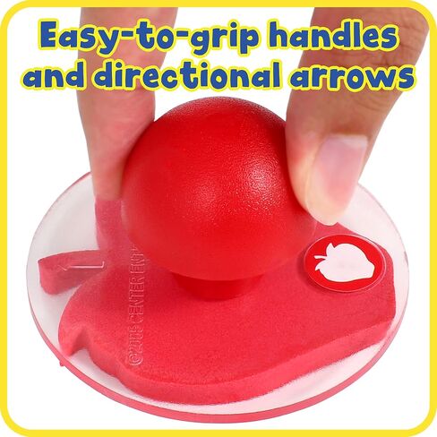 READY 2 LEARN Giant Stampers - Fruit - Set of 6 - Easy to Hold Foam Stamps for Kids - Arts and Crafts Stamps for Displays, Posters, Signs and DIY Projects in Saudi Arabia