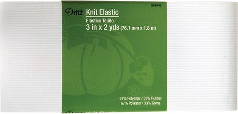 Dritz 3" Knit Elastic, White in Saudi Arabia