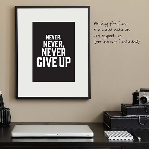 Verbier Inspirational Quotes Wall Art - 24 motivational posters (11.75"x8.25") for room decor/gym poster/office decoration/bedroom/kitchen wall art/positive affirmation cards (Sets A & B) in Saudi Arabia