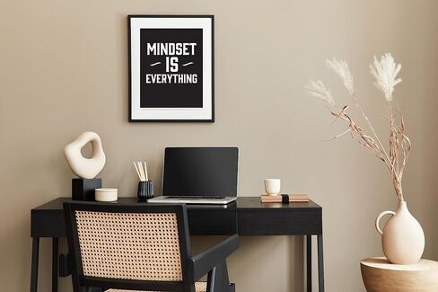 Verbier Inspirational Quotes Wall Art - 24 motivational posters (11.75"x8.25") for room decor/gym poster/office decoration/bedroom/kitchen wall art/positive affirmation cards (Sets A & B) in Saudi Arabia