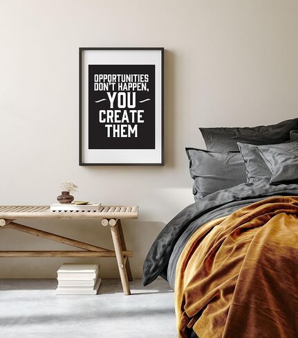 Verbier Inspirational Quotes Wall Art - 24 motivational posters (11.75"x8.25") for room decor/gym poster/office decoration/bedroom/kitchen wall art/positive affirmation cards (Sets A & B) in Saudi Arabia