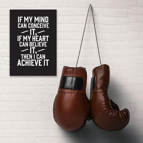 Verbier Inspirational Quotes Wall Art - 24 motivational posters (11.75"x8.25") for room decor/gym poster/office decoration/bedroom/kitchen wall art/positive affirmation cards (Sets A & B) in Saudi Arabia
