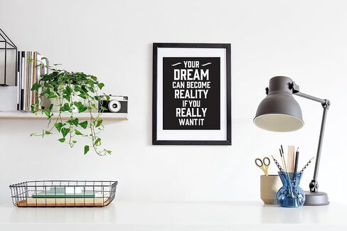 Verbier Inspirational Quotes Wall Art - 24 motivational posters (11.75"x8.25") for room decor/gym poster/office decoration/bedroom/kitchen wall art/positive affirmation cards (Sets A & B) in Saudi Arabia