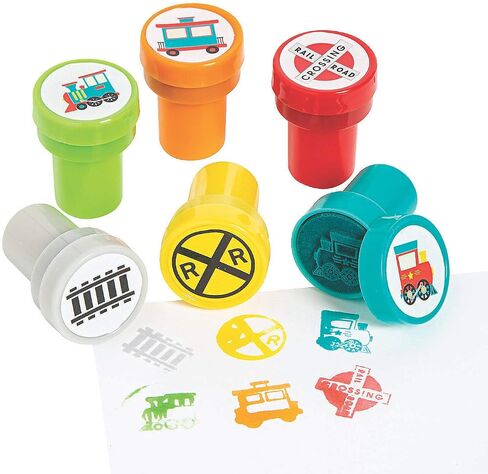 TRAIN KIDS STAMPERS - Stationery - 24 Pieces in Saudi Arabia