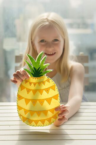 مجموعة الحرف اليدوية في هاواي الاستوائية الجديدة من جاكينثبوكس | 3 مشاريع حرفية في 1 | تتضمن مجموعة خياطة الأناناس الجميلة | | أفضل هدية للبنات والأولاد من سن 5 و6 و7 و8 و9 و10 سنوات... in Kuwait