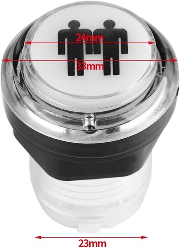 Arcade Game Buttons -- 4 x LED Start Push Button Kit Part 1 Player + 2 Player + LED Coin Buttons for Arcade in Saudi Arabia