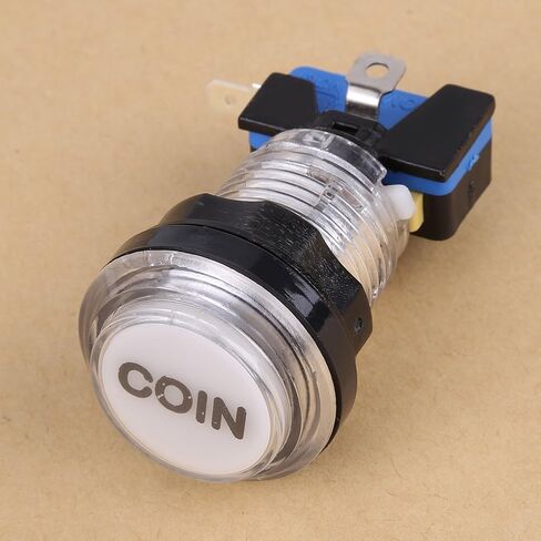 Arcade Game Buttons -- 4 x LED Start Push Button Kit Part 1 Player + 2 Player + LED Coin Buttons for Arcade in Saudi Arabia