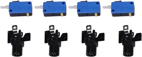 Arcade Game Buttons -- 4 x LED Start Push Button Kit Part 1 Player + 2 Player + LED Coin Buttons for Arcade in Saudi Arabia