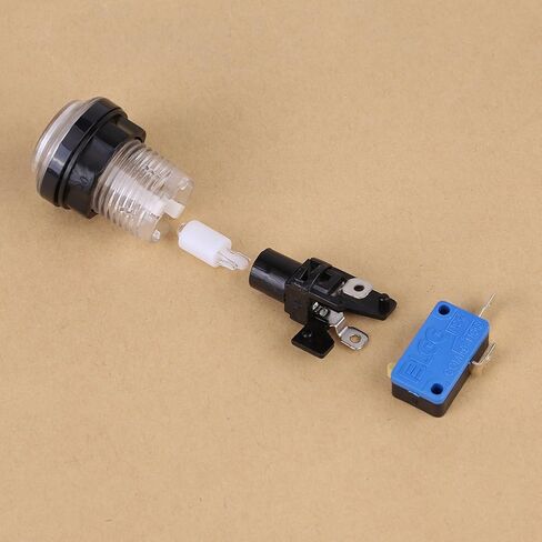 Arcade Game Buttons -- 4 x LED Start Push Button Kit Part 1 Player + 2 Player + LED Coin Buttons for Arcade in Saudi Arabia