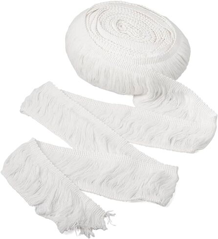 10Yards/9.14m Cotton Fringe Tassel Lace Trim 2-3/8 Inch Black Cotton Sewing Fringe Trim for DIY Clothes Sewing Curtain Lampshade Decoration Crafts in Kuwait