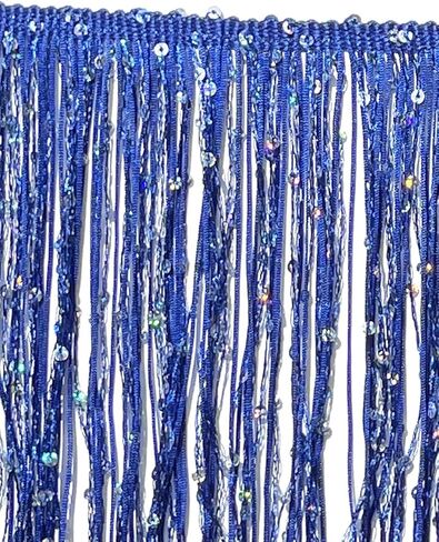 اتجاهات الخياطة 2 ياردة من 8 "طويل ضوء النجوم الفضة قوس قزح الترتر سلسلة هامش الغزل الموضوع شرابة تقليم-الوردي الفاتح in Kuwait