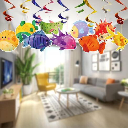 54Pcs Fish Cutouts Summer Tropical Fish Sea Animal Cut-Outs for Ocean Theme Party Supplies Home Classroom Bulletin Board Decoration in Saudi Arabia