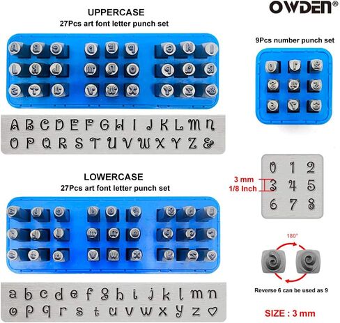 طقم ختم معدني من أودن لأختام المجوهرات، مجموعة واحدة لكمة حروف كبيرة، مجموعة واحدة من أدوات صغيرة ومجموعة أدوات لكمة الأرقام ومجموعة من الخط الفني. قطعة واحدة، مطرقة كرافتر مع كتلة معدنية in Kuwait
