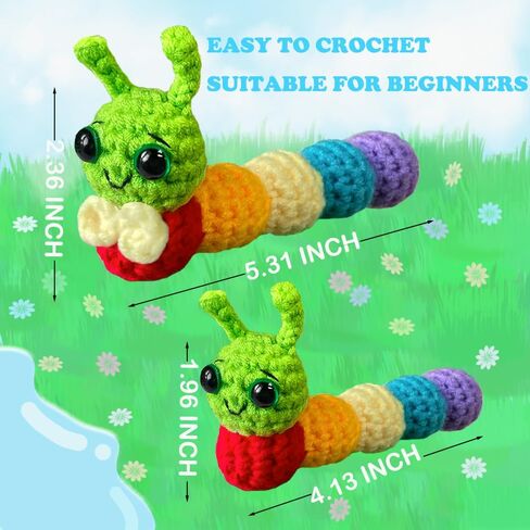 مجموعة Yarniss Crochet للمبتدئين مع كرات الغزل والخيط، بما في ذلك خطافات الكروشيه المريحة 0.5 مم ~ 8.0 مم والإكسسوارات in Kuwait