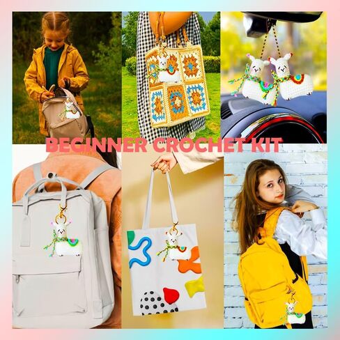مجموعة Yarniss Crochet للمبتدئين مع كرات الغزل والخيط، بما في ذلك خطافات الكروشيه المريحة 0.5 مم ~ 8.0 مم والإكسسوارات in Kuwait
