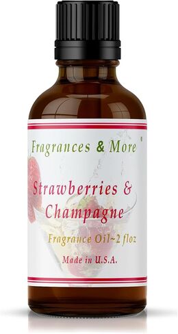 عطور وأكثر - زيت عطري بالفراولة والشمبانيا لصنع الشموع 2 أونصة. (60 مل) روائح الشموع لصنع الشموع. زيت معطر للمنزل. الزيوت العطرية لصناعة الصابون. الزيوت العطرية. in Kuwait