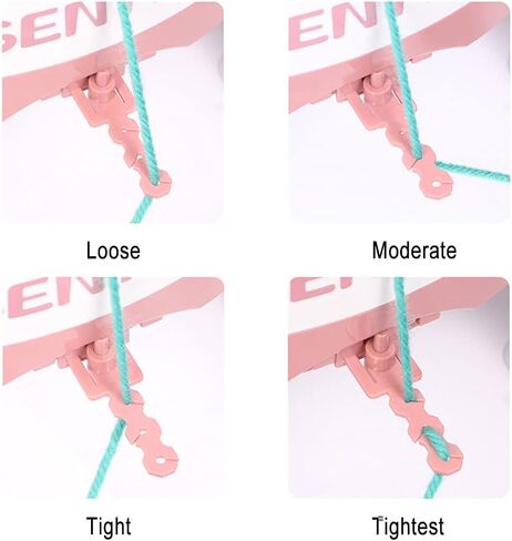 الة حياكة بـ 48 ابرة، لوح حياكة دوار من بلاستيك باياو بتصميم دائري مزدوج للحياكة والوشاح والقبعات والجوارب والقفازات والعاب للبالغين والاطفال in Kuwait