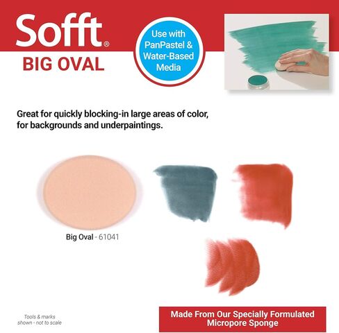 Sofft Tool 61041 Big Oval Sponge for PanPastel Artist Painting Pastels in Saudi Arabia
