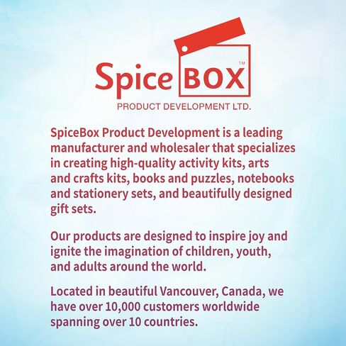 SpiceBox Kids Drawing Coloring Stencil Kit, Learn How to Draw Sharks, Art Kits for Children Fun Activity Set, 6 Ferocious Creative Projects in Kuwait