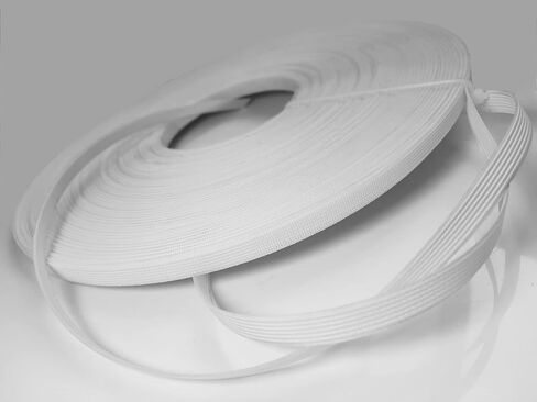 Warmadorn 50 ياردة 6 مم من البوليستر عالي الكثافة لخياطة مشد فستان الزفاف، ثوب الزفاف، الملابس الداخلية، قبعة الرضاعة، ثوب الحفلات، أبيض (6 مم) in Kuwait