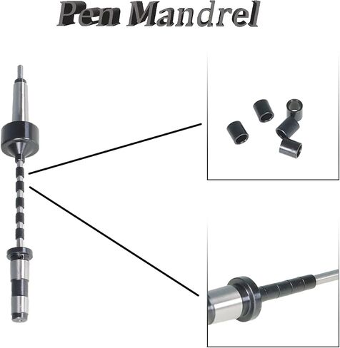 findmall MT2 Pen Turning Mandrel Pen Mandrel Bundle Pen Making Kit 2MT Shank with Mandrel Saver in Saudi Arabia