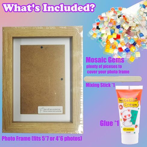 تزيين مجموعة أدوات إطار الصورة الفسيفسائية الخاصة بك، والحرف اليدوية للفتيات من سن 6 إلى 8 سنوات، والفنون والحرف اليدوية للأطفال من سن 8 إلى 12 عامًا، والحرف اليدوية الممتعة للفتيات 6 7 8 9 10 11 12 عامًا فكرة هدية عيد ميلاد in Kuwait