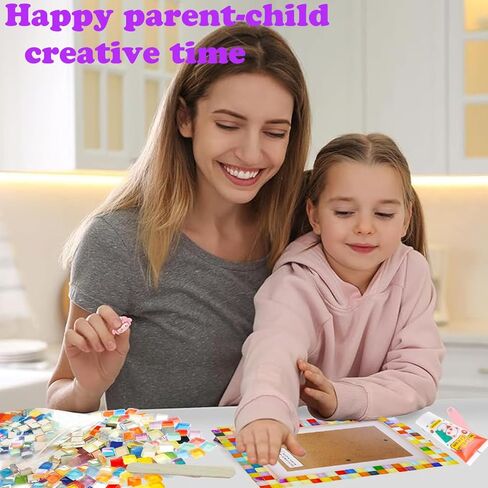 تزيين مجموعة أدوات إطار الصورة الفسيفسائية الخاصة بك، والحرف اليدوية للفتيات من سن 6 إلى 8 سنوات، والفنون والحرف اليدوية للأطفال من سن 8 إلى 12 عامًا، والحرف اليدوية الممتعة للفتيات 6 7 8 9 10 11 12 عامًا فكرة هدية عيد ميلاد in Kuwait