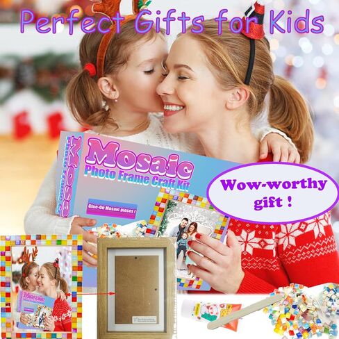 تزيين مجموعة أدوات إطار الصورة الفسيفسائية الخاصة بك، والحرف اليدوية للفتيات من سن 6 إلى 8 سنوات، والفنون والحرف اليدوية للأطفال من سن 8 إلى 12 عامًا، والحرف اليدوية الممتعة للفتيات 6 7 8 9 10 11 12 عامًا فكرة هدية عيد ميلاد in Kuwait