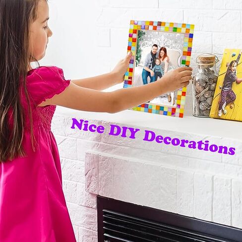 تزيين مجموعة أدوات إطار الصورة الفسيفسائية الخاصة بك، والحرف اليدوية للفتيات من سن 6 إلى 8 سنوات، والفنون والحرف اليدوية للأطفال من سن 8 إلى 12 عامًا، والحرف اليدوية الممتعة للفتيات 6 7 8 9 10 11 12 عامًا فكرة هدية عيد ميلاد in Kuwait