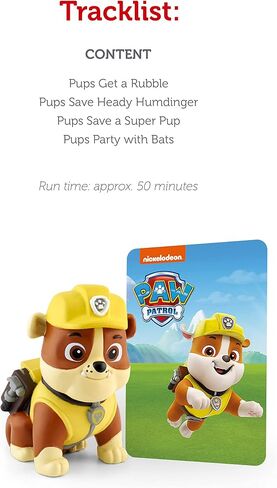 Tonies Rubble Audio Play Character from Paw Patrol in Saudi Arabia