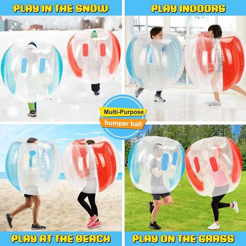 Bumper Balls for Kids,Giant Human Hamster Knocker Ball Body Zorb Ball for Child Outdoor Team Gaming Play for 3-12ages(2pcs 36inch) in Kuwait