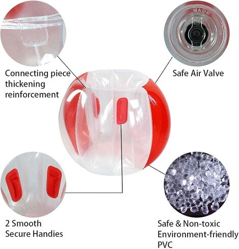 Bumper Balls for Kids,Giant Human Hamster Knocker Ball Body Zorb Ball for Child Outdoor Team Gaming Play for 3-12ages(2pcs 36inch) in Kuwait