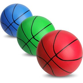5" Mini Foam Basketball for Mini Basketball Hoop, Small Basketball for Over The Door Basketball Hoop, Replacement Balls for Kids Toddler Beach Indoor Outdoor Sport Game Gift Set 3 PCS (Orange)