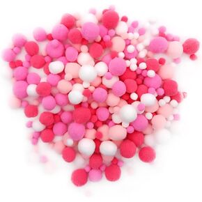 ديكورات حفلات التخرج 2023 متعددة الألوان بوم بومس 1240 قطعة بأحجام وألوان متنوعة من كرات بوم بوم للفنون والحرف اليدوية، كرات منتفخة ذاتية الصنع، مستلزمات حرفية، صناعة الديكور، حلي بوم بوم، إكسسوارات الديكور in Kuwait