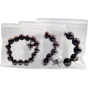 PABCK 5.9x5.9 inch (Inside Size 5.7x5.4 inch) 5.9mil Clear Jewelry Anti Oxidation Bag Clarity Packaging for Zip Resealable Closure Lock Pouch Plastic Pack for Bracelet Rings Earrings Pack of 30