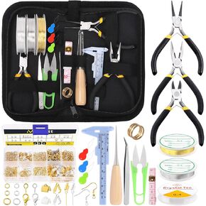 Mardatt 950Pcs Jewelry Making Supplies Kit Includes Jewelry Pliers, Jewelry Wires, Jump Ring Opener, Tweezers, Awl and Jewelry Finding Accessories for Jewelry Making and Repair