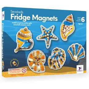 Toykraft: Arts and Crafts for Kids Ages 8-12, Crafts for Girls Ages 8 12, Gift for Girls Boys - Shell Mosaic Craft Activity - Fridge Magnets in Saudi Arabia